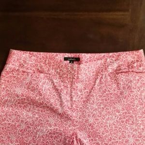 Coral floral Rafaella Ankle Pant Size 10